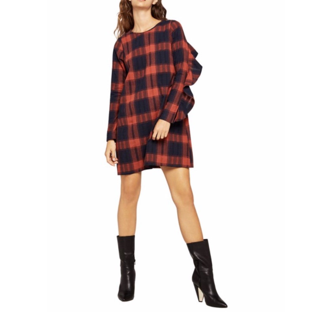BCBGeneration Women's Ruffle Back Shift Dress - Picture 5 of 8